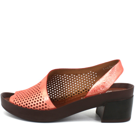 Босоножки  Dakkem  красный  кожа F-7658 фото в интернет-магазине | Omadey.ru