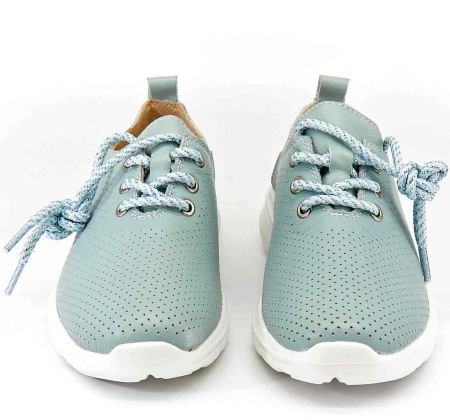 Полуботинки  Quattro Fiori  зеленый  кожа F-80512 фото в интернет-магазине | Omadey.ru