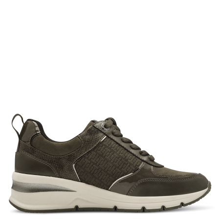 Кроссовки  Tamaris  оливковый  кожа искусств. Z-400395 фото в интернет-магазине | Omadey.ru