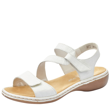 Босоножки  Rieker  белый  кожа F-400482 фото в интернет-магазине | Omadey.ru