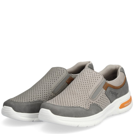 Кроссовки  Rieker  серый  кожа/кожа искусств. F-300616 фото в интернет-магазине | Omadey.ru