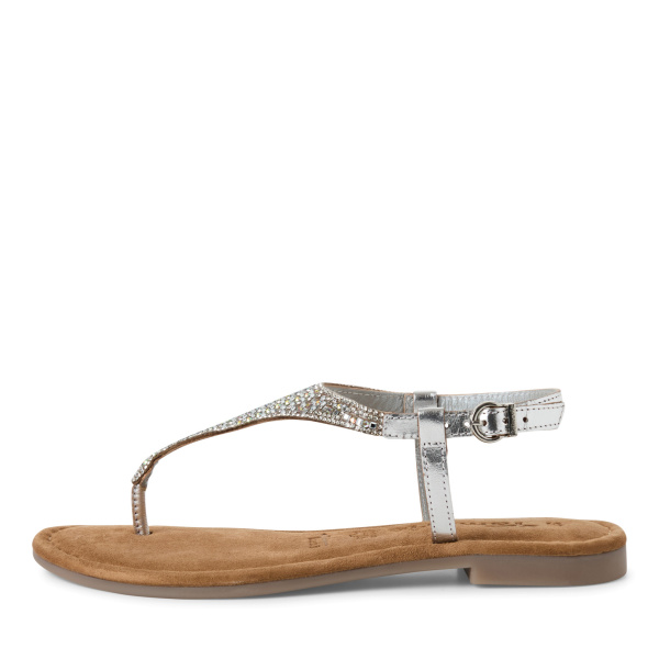 Фото Босоножки  Tamaris  серебряный  кожа F-400926