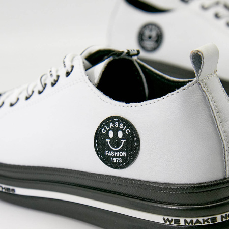 Кеды  женские Baden  белый  кожа Z-100253 фото в интернет-магазине | Omadey.ru