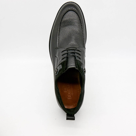 Туфли  Romitan  черный  кожа Z-100624 фото в интернет-магазине | Omadey.ru