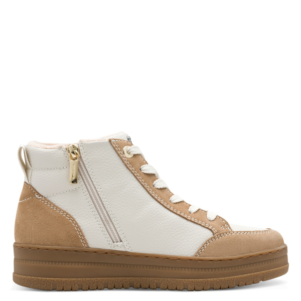 Фото Ботинки Tamaris  белый  кожа  Z-400931