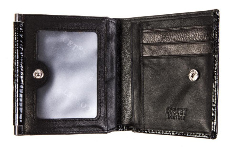 Кошелек  женские Coscet  черный  кожа лаковая искусств. c09855 фото в интернет-магазине | Omadey.ru