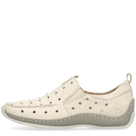 Туфли  Rieker  бежевый  кожа/текстиль F-300249 фото в интернет-магазине | Omadey.ru