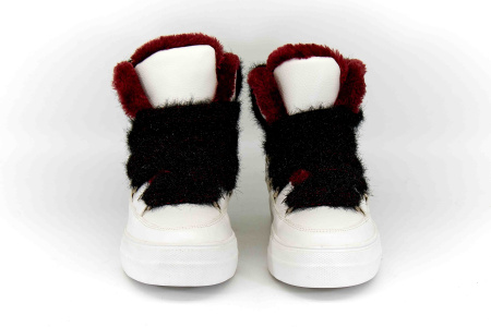 Ботинки  Keddo  белый  кожа искусств. Z-8639 фото в интернет-магазине | Omadey.ru