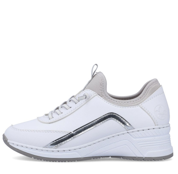 Фото Кроссовки  Rieker  белый  кожа/кожа искусств. F-200074