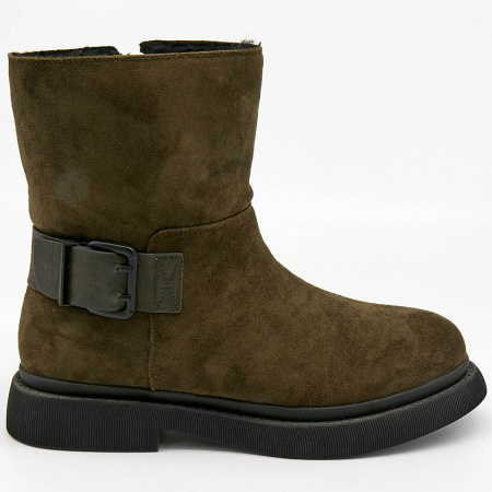 Полусапоги  Betsy  хаки  замша искусств. Z-8087 фото в интернет-магазине | Omadey.ru