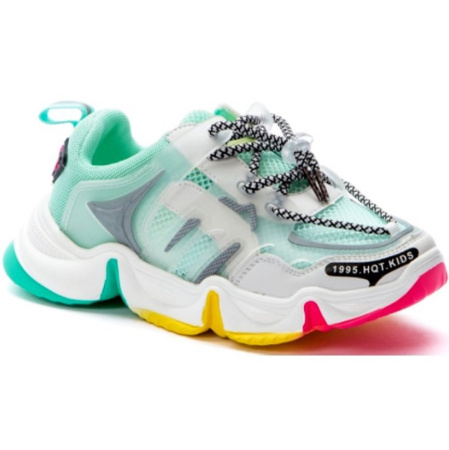 Кроссовки  Crosby  зеленый  кожа иск. /сетка F-90773 фото в интернет-магазине | Omadey.ru