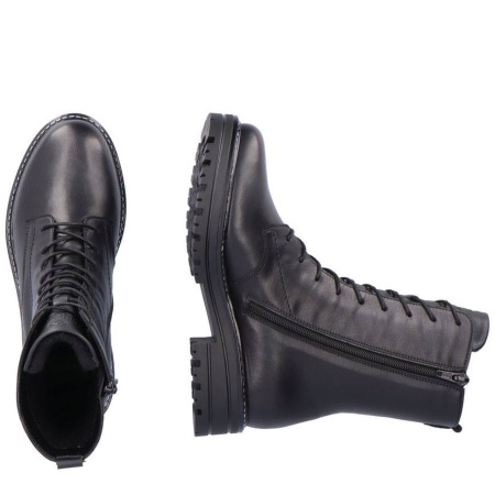 Ботинки  Remonte  черный  кожа/кожа искусств. Z-300027 фото в интернет-магазине | Omadey.ru