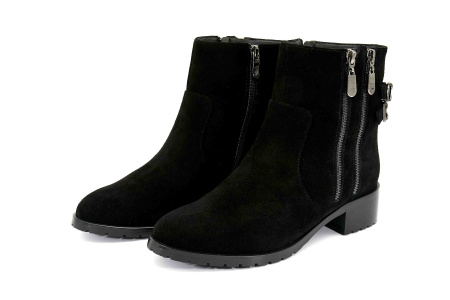 Ботильоны  Balex  черный  велюр натуральный Z-8738 фото в интернет-магазине | Omadey.ru