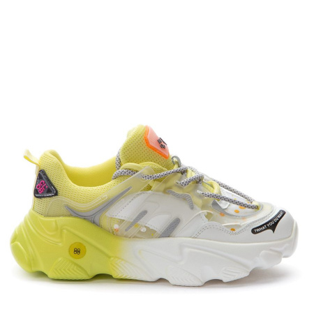 Кроссовки  Crosby  желтый  сетка/кожа искусств. F-90480 фото в интернет-магазине | Omadey.ru