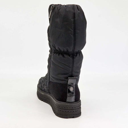 Сапоги  Betsy  черный  замша искусств./текстиль Z-7329 фото в интернет-магазине | Omadey.ru