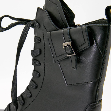 Ботинки  Madella  черный  кожа Z-100436 фото в интернет-магазине | Omadey.ru Ботинки  Madella  черный  кожа Z-100436 фото в интернет-магазине | Omadey.ru