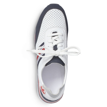 Кроссовки  Rieker  белый  кожа искусств. F-90133 фото в интернет-магазине | Omadey.ru