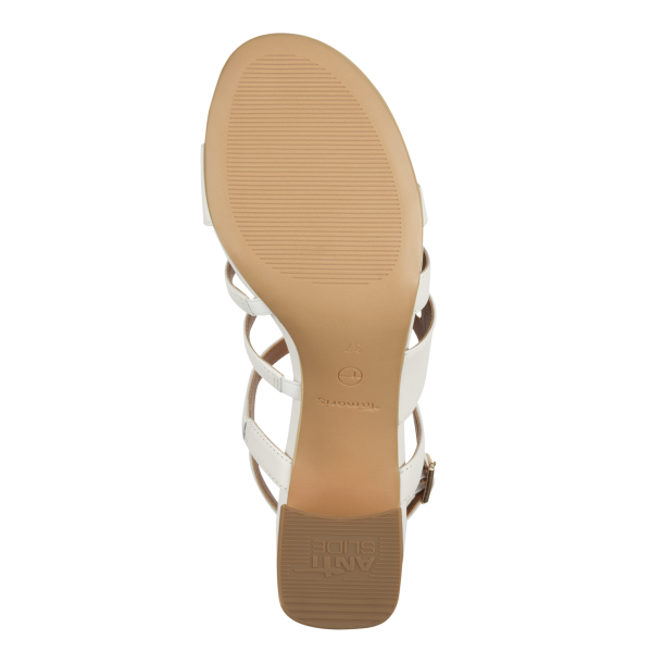 Фото Босоножки  Tamaris  белый  кожа F-400910