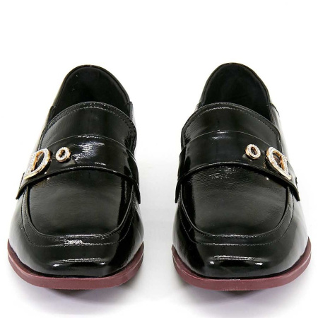 Туфли  Baden  черный  кожа F-80452 фото в интернет-магазине | Omadey.ru