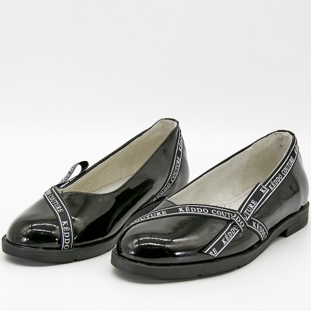 Туфли  Keddo  черный  кожа лаковая искусств. Z-100019 фото в интернет-магазине | Omadey.ru