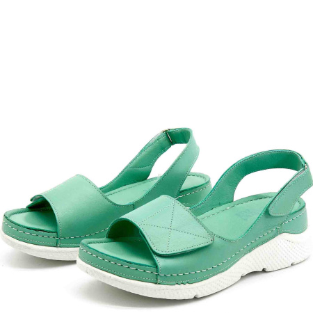 Сандалии  Rovigo  мятный  кожа F-80921 фото в интернет-магазине | Omadey.ru