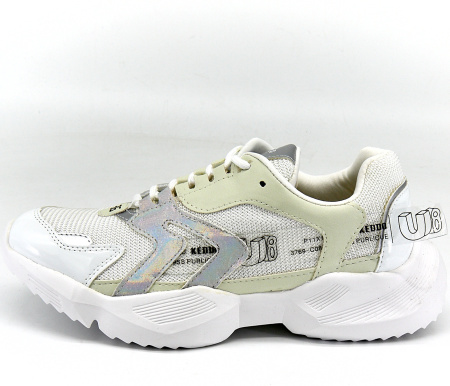 Кроссовки  Keddo  белый  кожа искусств./текстиль F-80588 фото в интернет-магазине | Omadey.ru