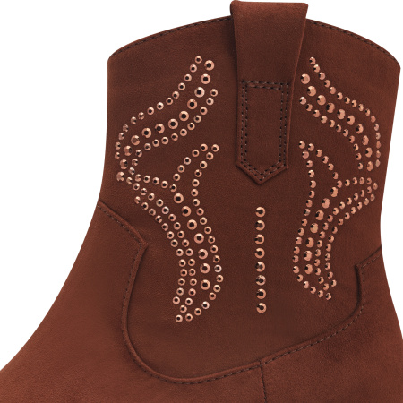 Ботинки  Marco Tozzi  коричневый  текстиль Z-400676 фото в интернет-магазине | Omadey.ru