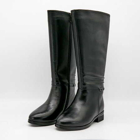 Сапоги  Bonavi  черный  кожа Z-100181 фото в интернет-магазине | Omadey.ru