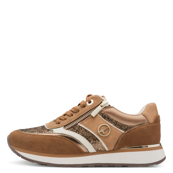 Фото Кроссовки Tamaris  коричневый  кожа искусств.  Z-400955