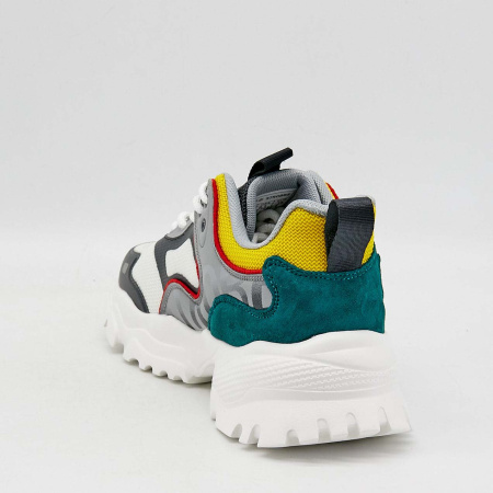 Кроссовки  Strobbs  черно-белый  замша/кожа/кожа искусств. F-90548 фото в интернет-магазине | Omadey.ru