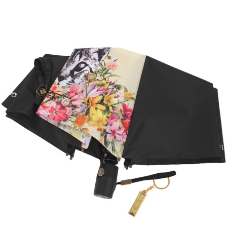 Зонт  Flioraj  черный  полиэстер c09624 фото в интернет-магазине | Omadey.ru