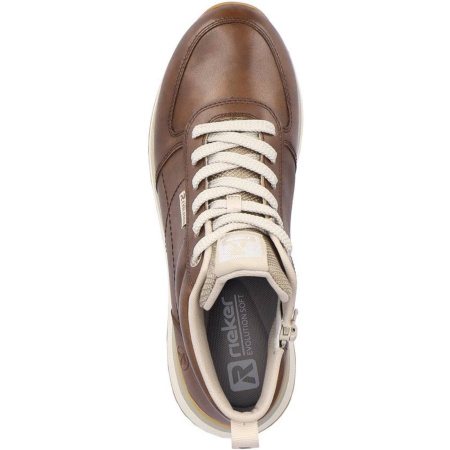 Кроссовки  Rieker  коричневый  кожа/текстиль Z-400070 фото в интернет-магазине | Omadey.ru