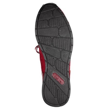 Кроссовки  женские Rieker  красный  кожа искусств./текстиль F-90301 фото в интернет-магазине | Omadey.ru