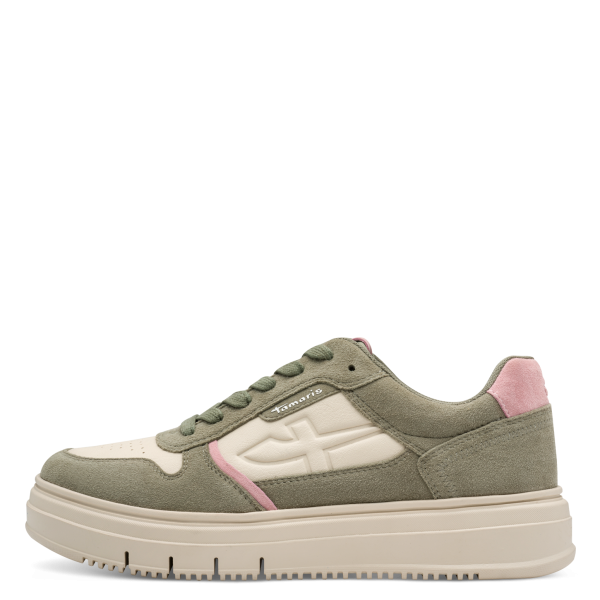 Фото Полуботинки Tamaris  зеленый  кожа  Z-400954