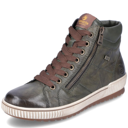 Ботинки Remonte  зеленый  кожа/кожа искусств. Z-400219 фото в интернет-магазине | Omadey.ru