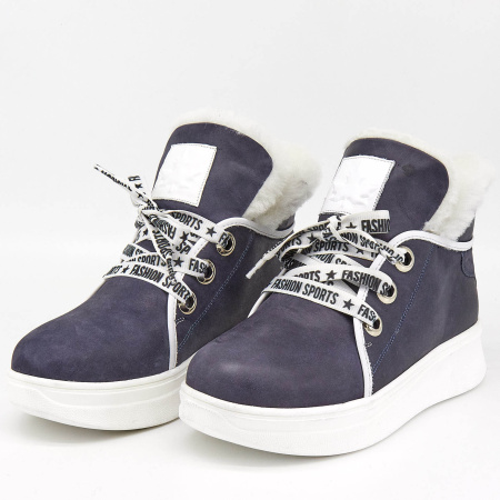 Ботинки  Derem  фиолетовый  кожа Z-89047 фото в интернет-магазине | Omadey.ru