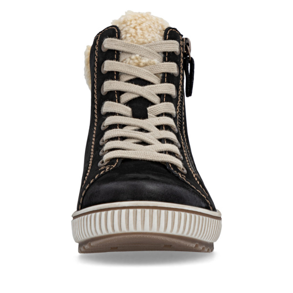 Фото Ботинки  Remonte  серый  кожа/текстиль Z-401057 Фото Ботинки  Remonte  серый  кожа/текстиль Z-401057