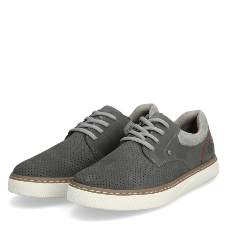 Кеды  Rieker  серый  кожа/текстиль F-300300 фото в интернет-магазине | Omadey.ru