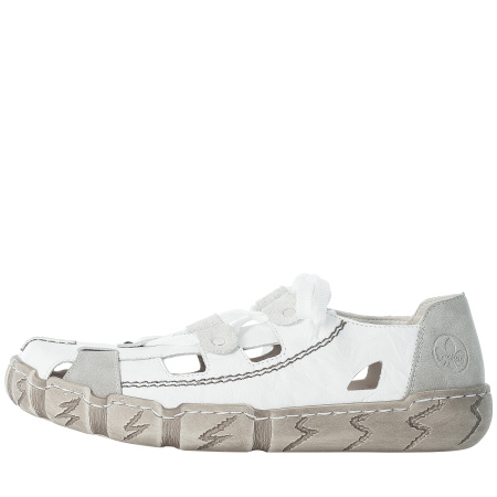 Туфли летние  Rieker  белый  кожа/кожа искусств. F-400163 фото в интернет-магазине | Omadey.ru