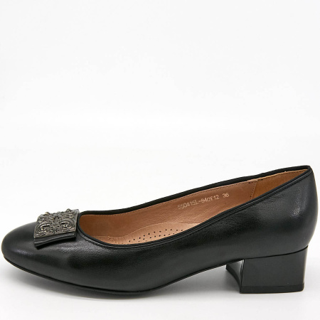 Туфли  Cavaletto  черный  кожа Z-8502 фото в интернет-магазине | Omadey.ru