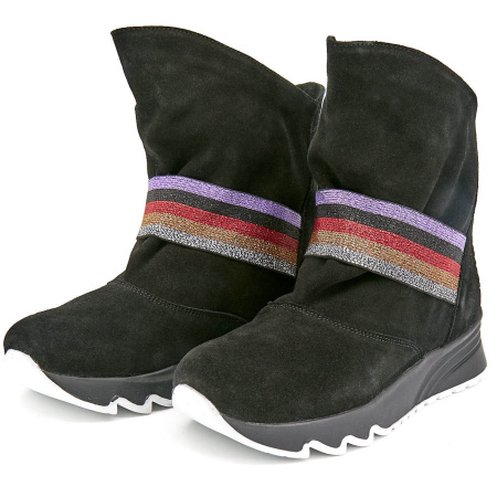 Полусапоги  NexPero  красно-чёрный  кожа Z-8927 фото в интернет-магазине | Omadey.ru