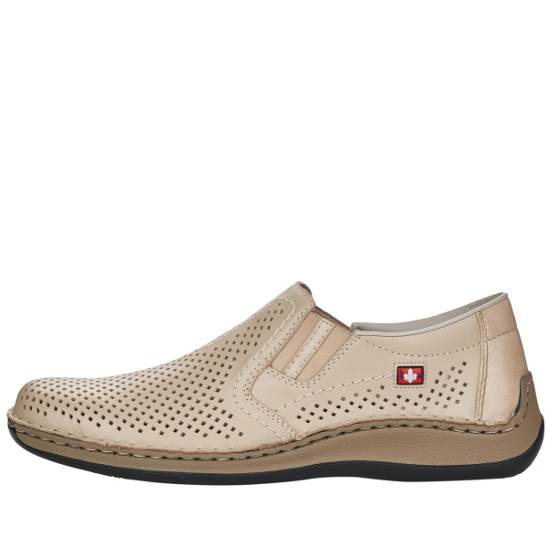 Фото Туфли  Rieker  бежевый  кожа/кожа искусств. F-400111