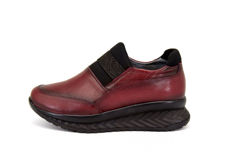 Полуботинки  Rovigo  бордовый  кожа Z-8221 фото в интернет-магазине | Omadey.ru