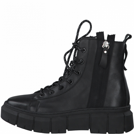 Ботинки  Tamaris  черный  кожа Z-100485 фото в интернет-магазине | Omadey.ru