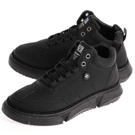 Кроссовки  Keddo  черный  кожа искусств. Z-100735 фото в интернет-магазине | Omadey.ru