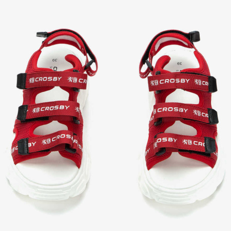 Сандалии  Crosby  красный  сетка F-90995 фото в интернет-магазине | Omadey.ru