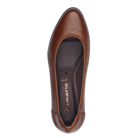 Туфли  Tamaris  коричневый  кожа Z-400398 фото в интернет-магазине | Omadey.ru