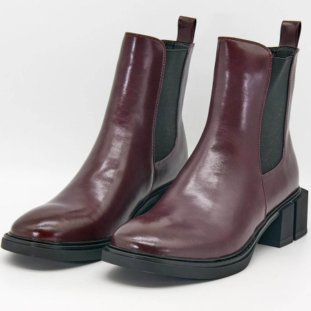 Ботинки  Bonavi  бордовый  кожа Z-100143 фото в интернет-магазине | Omadey.ru