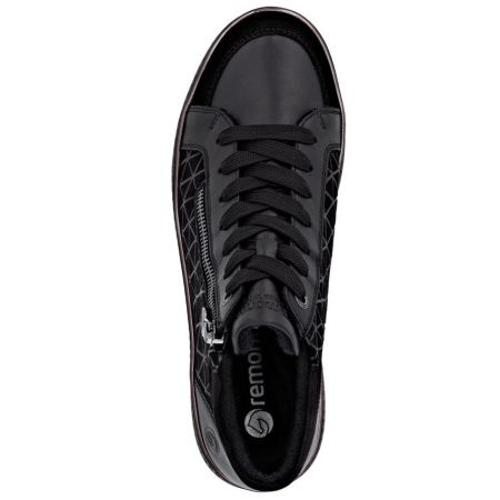 Ботинки  Remonte  черный  кожа/текстиль Z-400836 фото в интернет-магазине | Omadey.ru