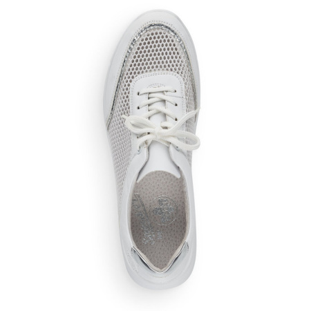 Кроссовки  женские Rieker  белый  кожа искусств./текстиль F-90534 фото в интернет-магазине | Omadey.ru